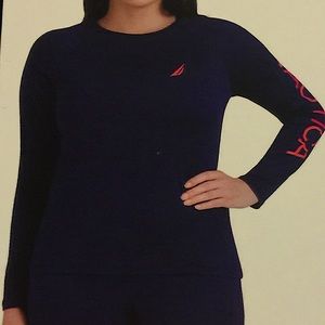 NAUTICAL SWIM RASH GAURD LONG SLEEVE TOP